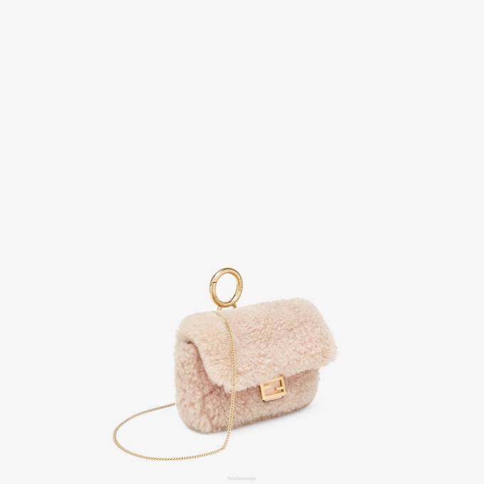 Women Sheepskin Charm Pink Fendi Accessories 6RHH389
