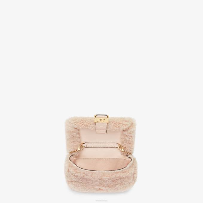 Women Sheepskin Charm Pink Fendi Accessories 6RHH389