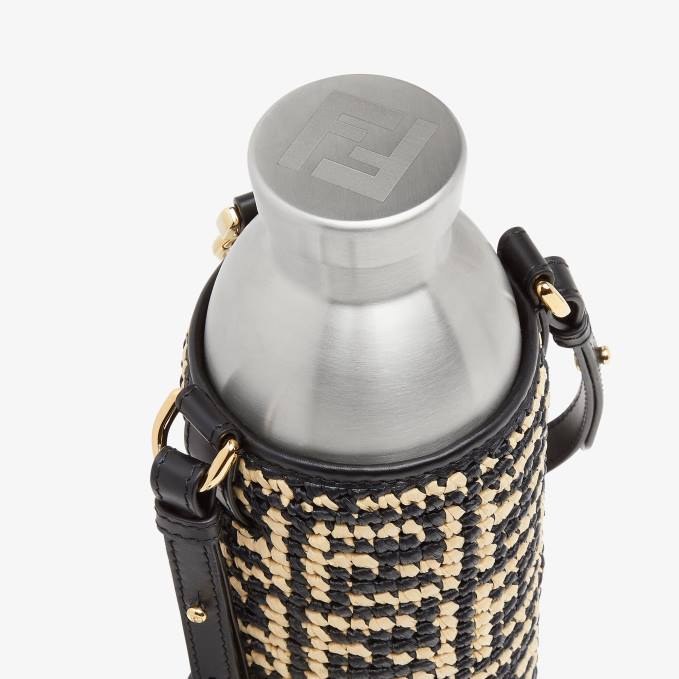 Women RaFFia Flask Holder Beige Fendi Accessories 6RHH335