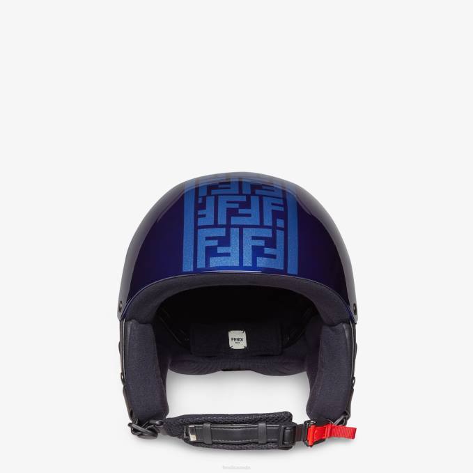 Women Ski Helmet Blue Fendi Accessories 6RHH302