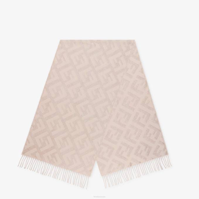 Women Cashmere Scarf Pink Fendi Accessories 6RHH296