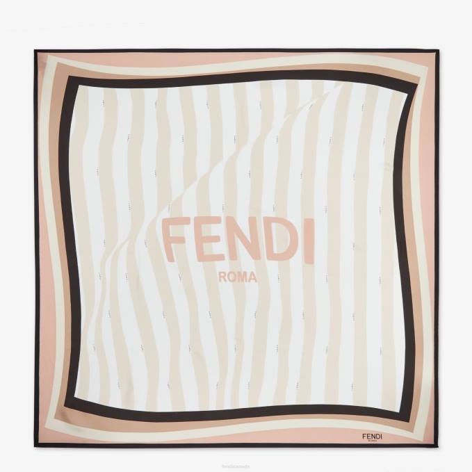 Women Silk Foulard Multicolor Fendi Accessories 6RHH290