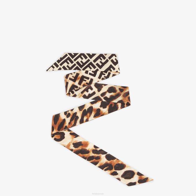 Women Wrappy Silk Bandeau Multicolor Fendi Accessories 6RHH472