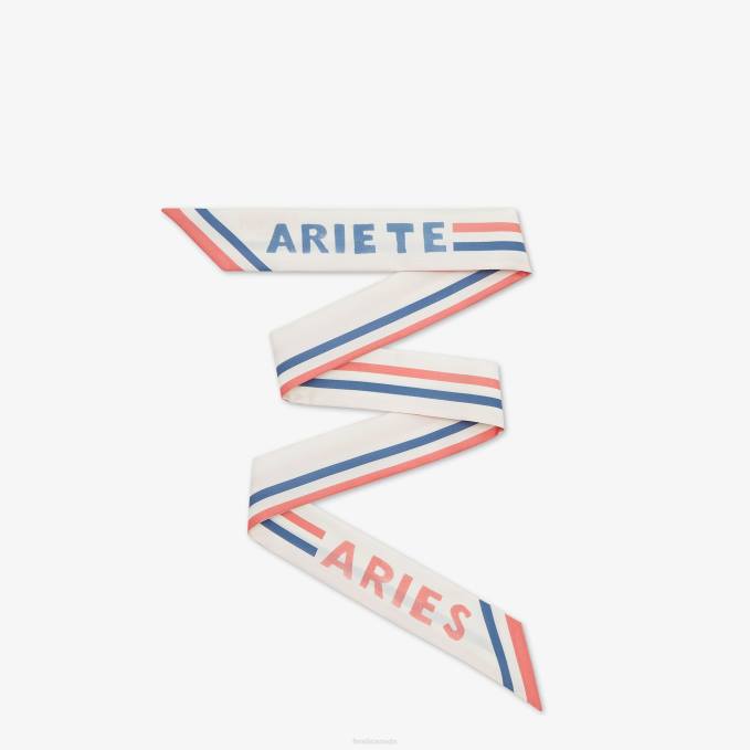 Women Wrappy Silk Bandeau White Fendi Accessories 6RHH114