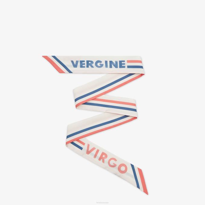 Women Wrappy Silk Bandeau White Fendi Accessories 6RHH115