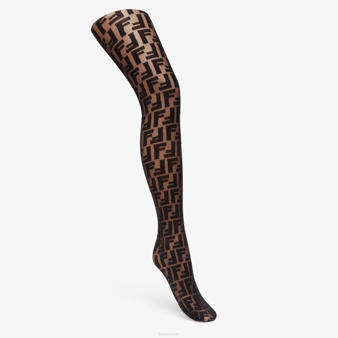 Women Nylon Stockings Black Fendi Accessories 6RHH20