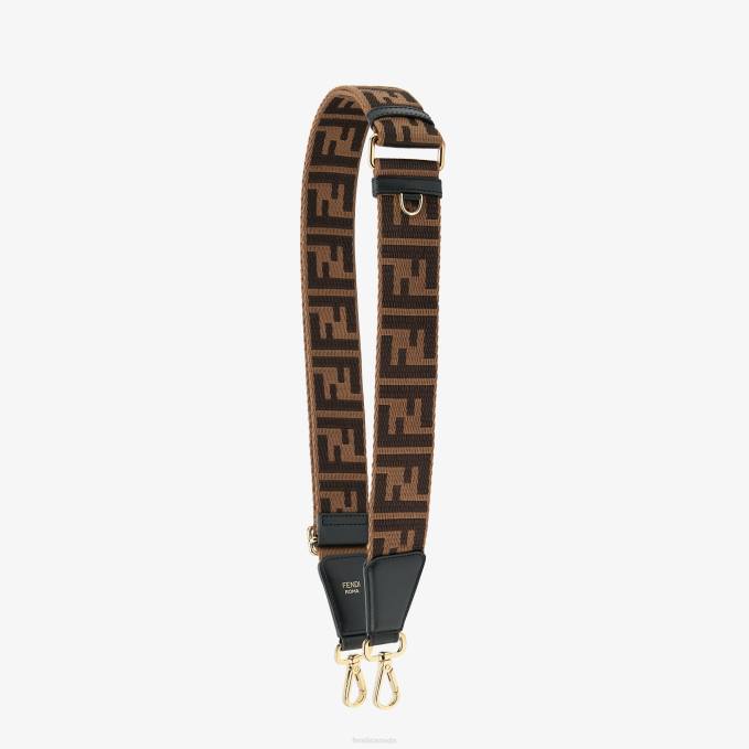 Women Fabric Shoulder Strap Brown Fendi Accessories 6RHH40