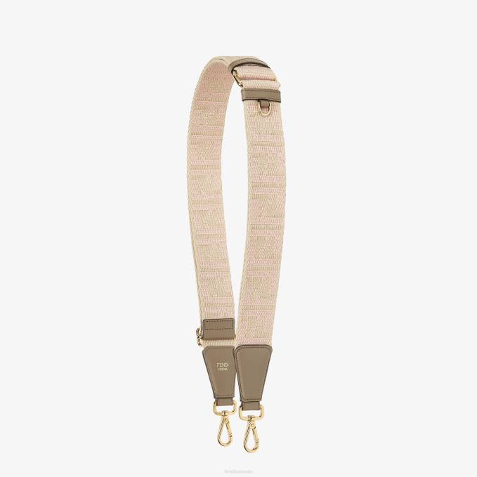 Women Ribbon Shoulder Strap White Fendi Accessories 6RHH27