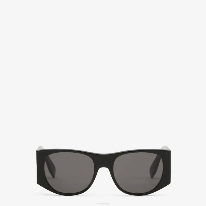 Women Baguette Acetate Sunglasses Brown Fendi Accessories 6RHH17