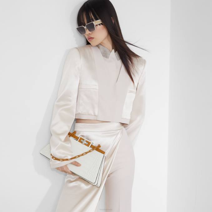 Women Cream Acetate Sunglasses Fashion Fendi Accessories 6RHH154