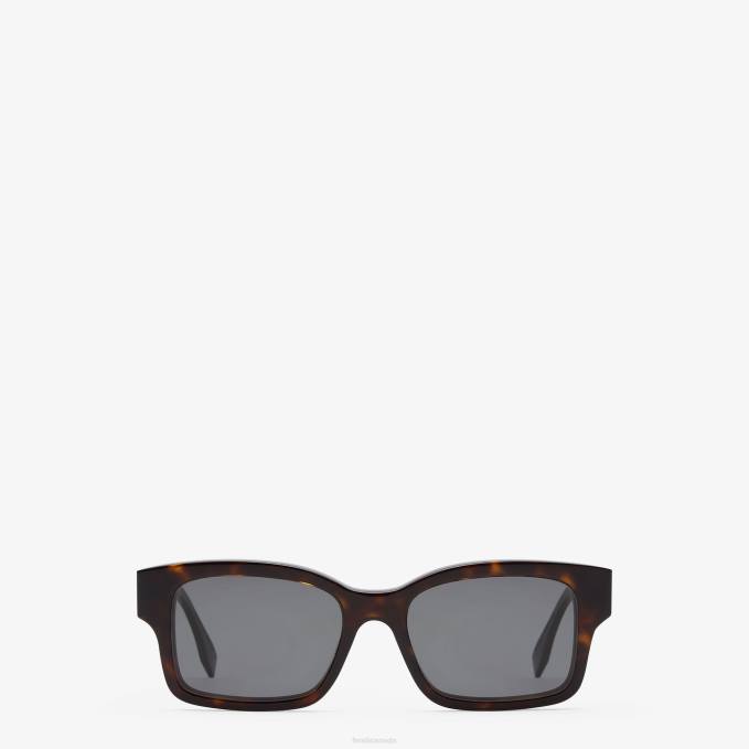 Women Havana Acetate Sunglasses Fashion Fendi Accessories 6RHH352