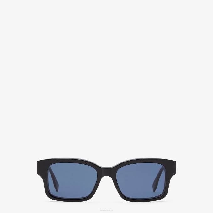 Women Low Bridge Fit Acetate Sunglasses Black Fendi Accessories 6RHH356