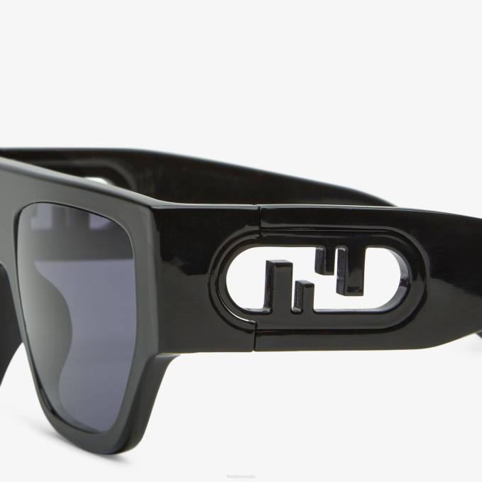 Women O'Lock Acetate Sunglasses Gray Fendi Accessories 6RHH58