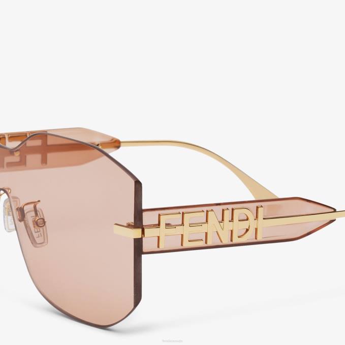 Women Shield Sunglasses Pink Fendi Accessories 6RHH309