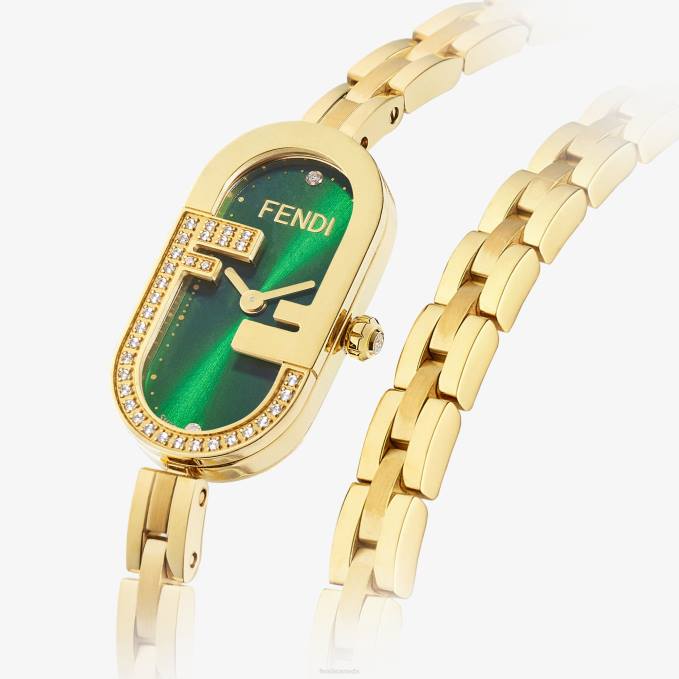 Women 14.80 X 21.30mm - Oval Watch With FF Logo Fashion Fendi Accessories 6RHH207