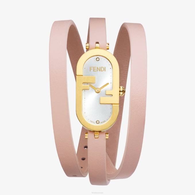 Women 14.80 X 28.30mm - Oval Watch With O'Lock Logo Pink Fendi Accessories 6RHH316