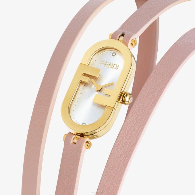 Women 14.80 X 28.30mm - Oval Watch With O'Lock Logo Pink Fendi Accessories 6RHH316