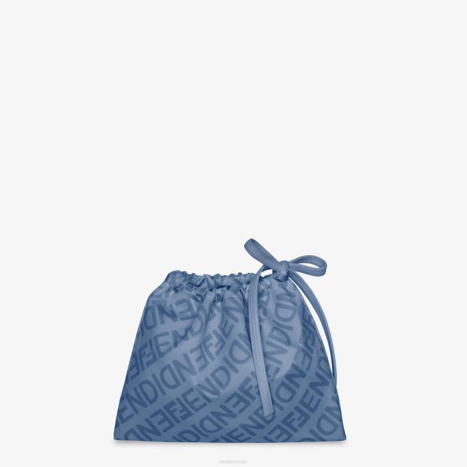 Women Lycra Bikini Blue Fendi Apparel 6RHH1025