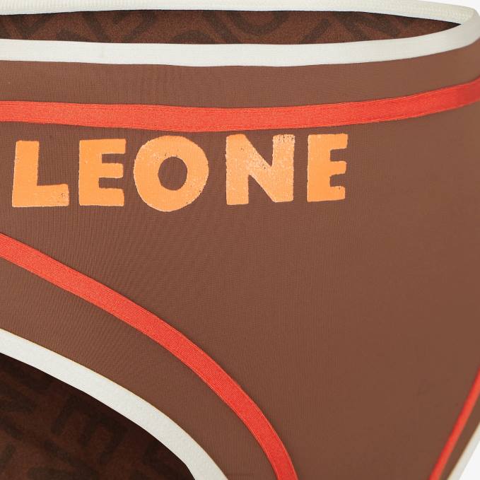 Women Lycra Bikini Brown Fendi Apparel 6RHH1054