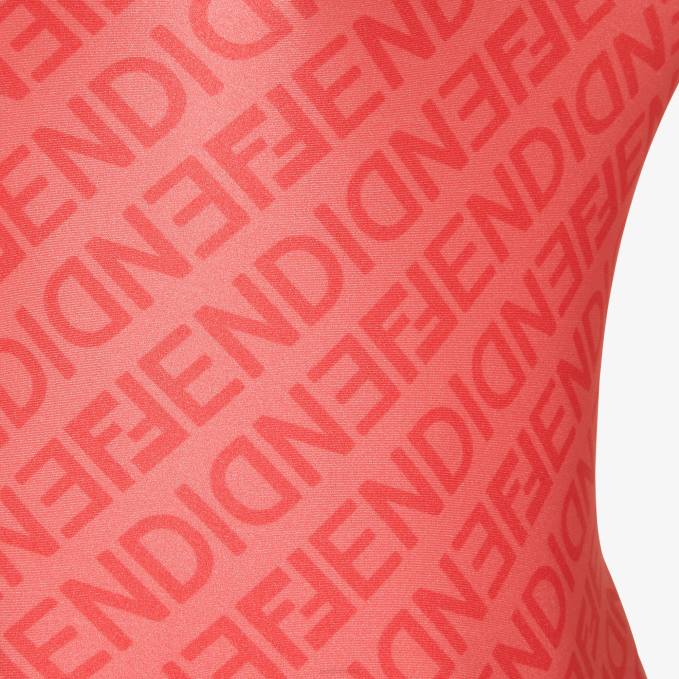 Women Lycra Swimsuit Pink Fendi Apparel 6RHH1058