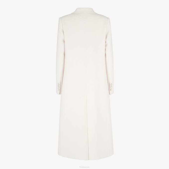 Women Wool Coat Black Fendi Apparel 6RHH1102