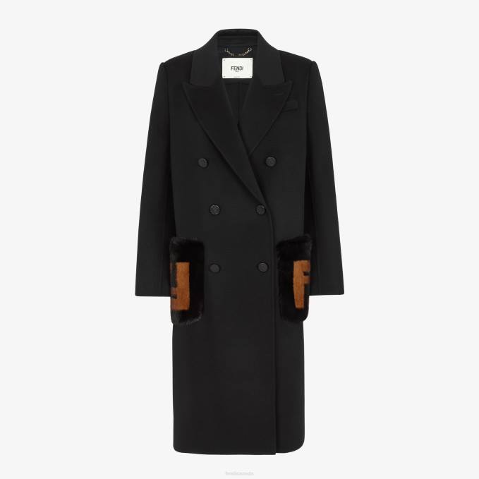 Women Wool Coat Fashion Fendi Apparel 6RHH1256