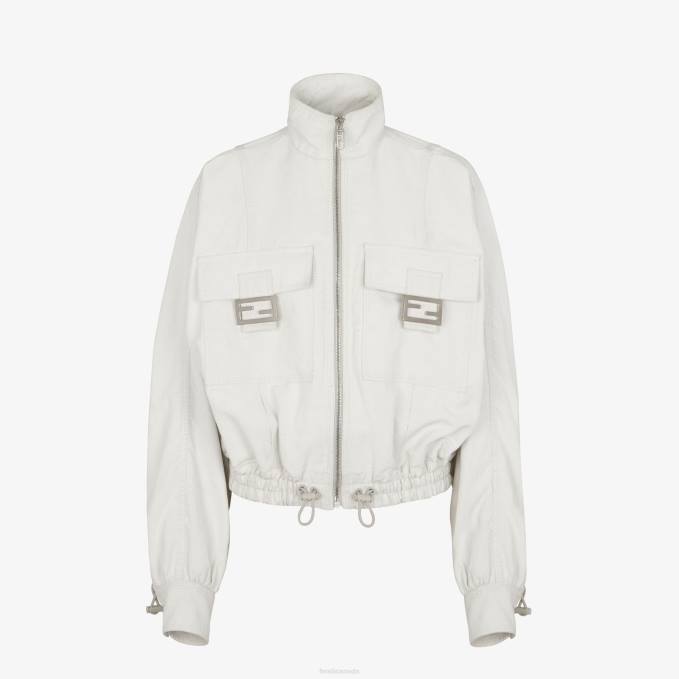 Women Canvas By Marc Jacobs Jacket White Fendi Apparel 6RHH1027