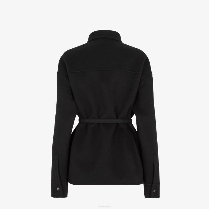 Women Cashmere Go-To Jacket Black Fendi Apparel 6RHH1001
