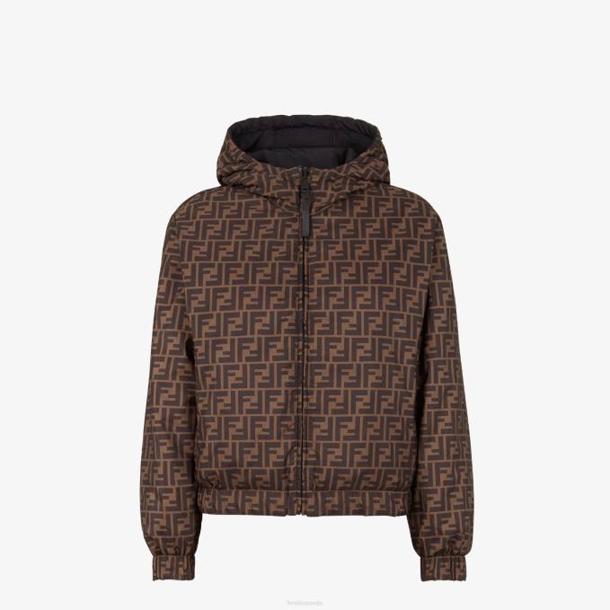 Women Nylon Jacket Black Fendi Apparel 6RHH1114