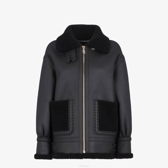 Women Shearling Jacket Fashion Fendi Apparel 6RHH1255