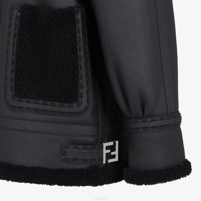 Women Shearling Jacket Fashion Fendi Apparel 6RHH1255
