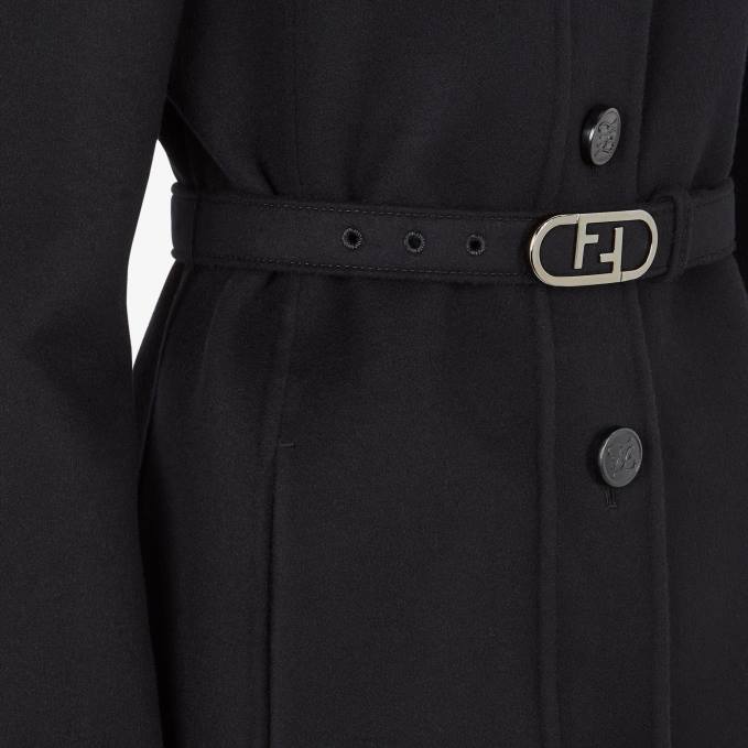 Women Wool Go-To Jacket Black Fendi Apparel 6RHH1209