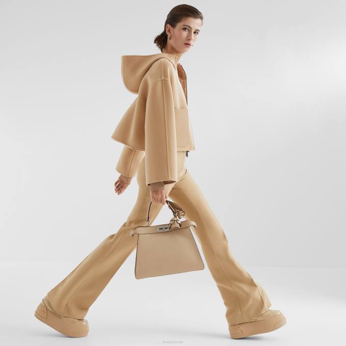 Women Wool Jacket Beige Fendi Apparel 6RHH1110