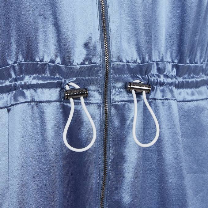 Women Playsuit In Viscose Satin Blue Fendi Apparel 6RHH1160