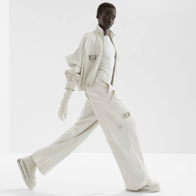 Women Viscose And Cotton Sweater White Fendi Apparel 6RHH992