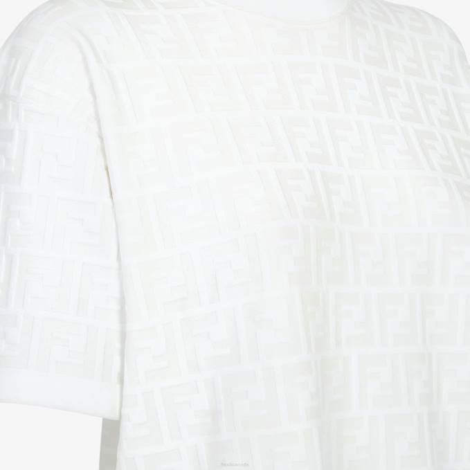 Women Viscose Sweater White Fendi Apparel 6RHH1162