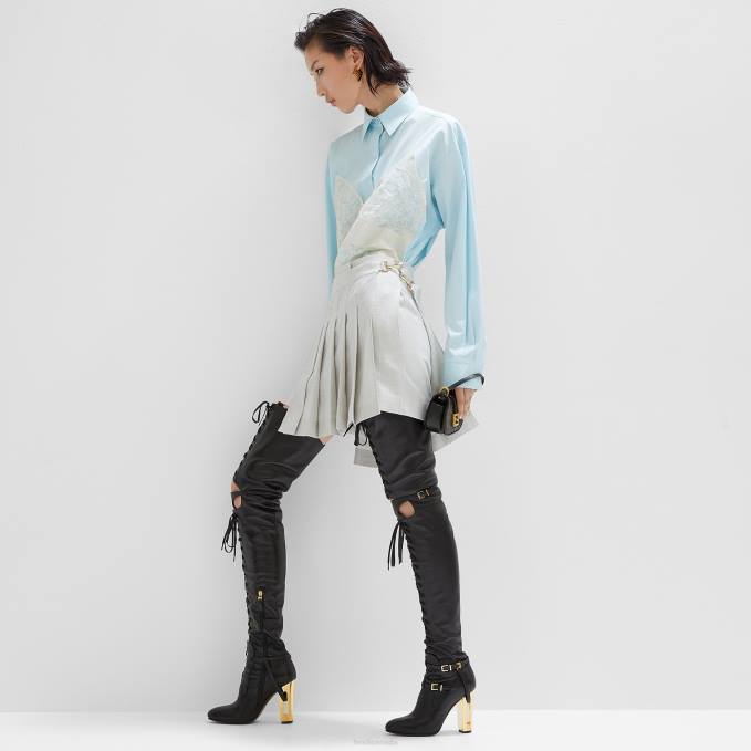 Women Cotton Shirt Light blue Fendi Apparel 6RHH966