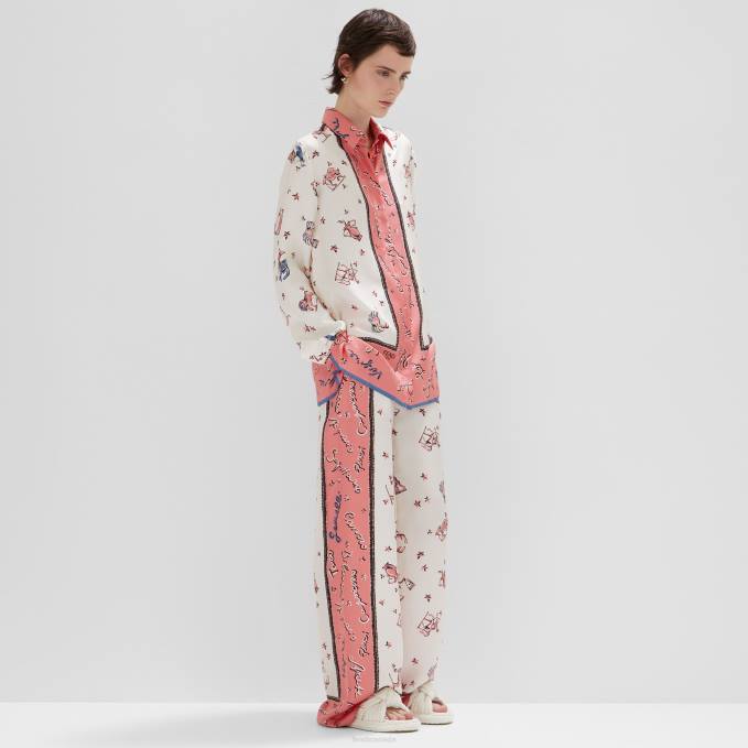 Women Silk Shirt Multicolor Fendi Apparel 6RHH1037