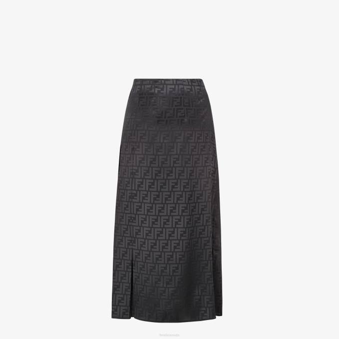 Women Skirt From The Spring Festival Capsule Collection Black Fendi Apparel 6RHH1060