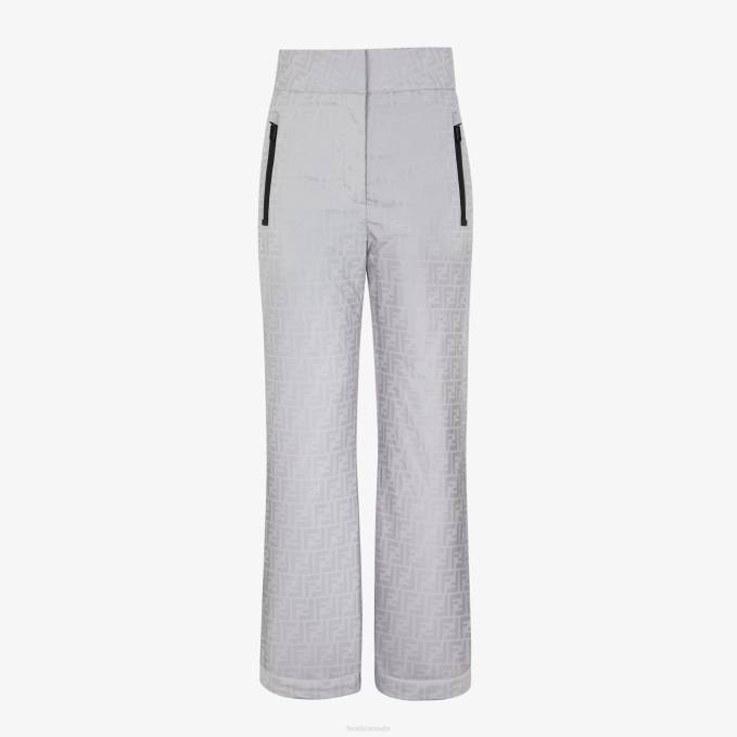 Women FF Tech Fabric Pants Gray Fendi Apparel 6RHH1179