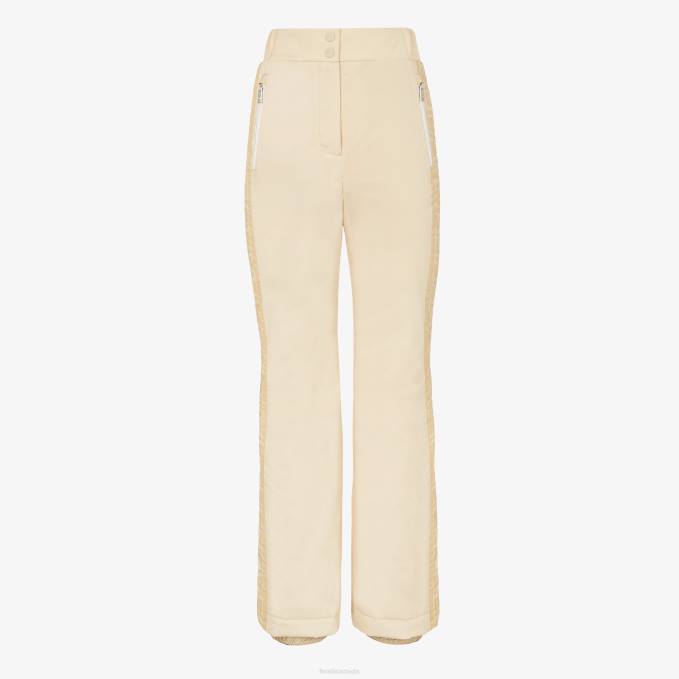 Women Nylon Pants White Fendi Apparel 6RHH1240