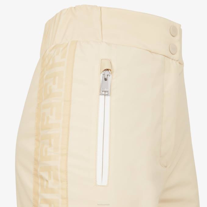 Women Nylon Pants White Fendi Apparel 6RHH1240