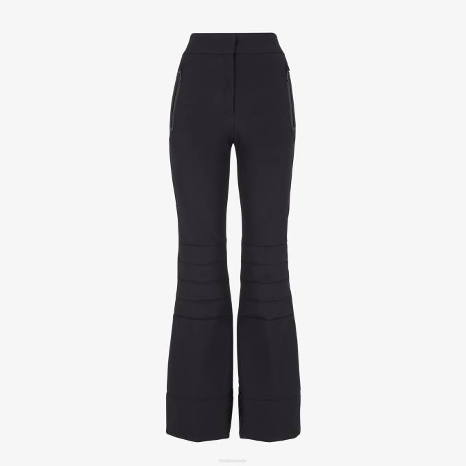 Women Tech Fabric Pants Black Fendi Apparel 6RHH1172