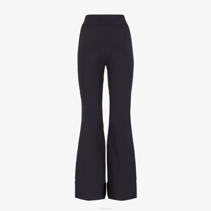 Women Tech Fabric Pants Black Fendi Apparel 6RHH1172