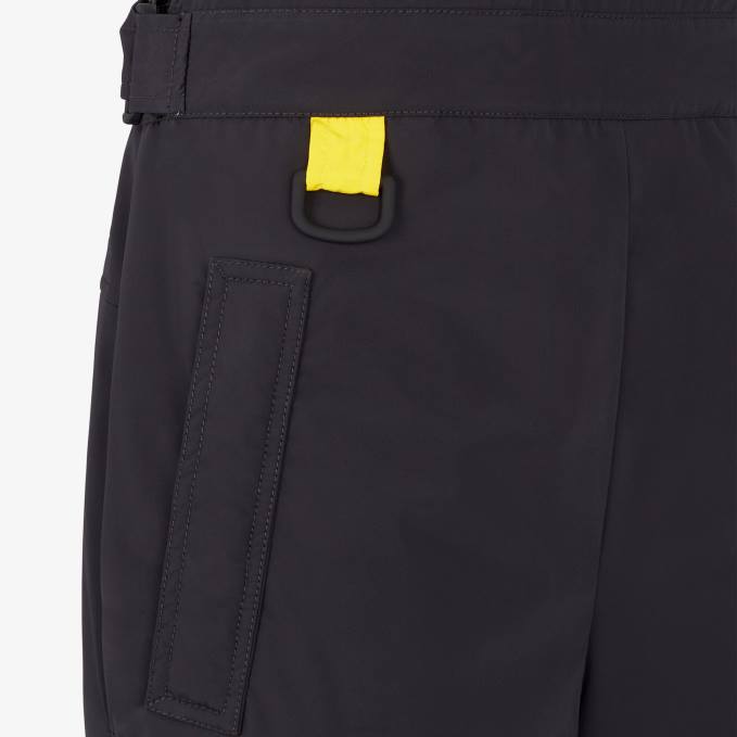 Women Tech Fabric Ski Salopettes Black Fendi Apparel 6RHH1173