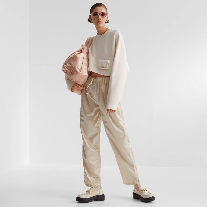 Women Jersey Sweatshirt White Fendi Apparel 6RHH1151