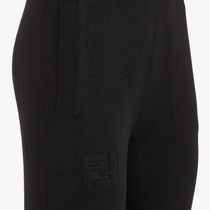 Women Eco-Cashmere Pants Black Fendi Apparel 6RHH1182