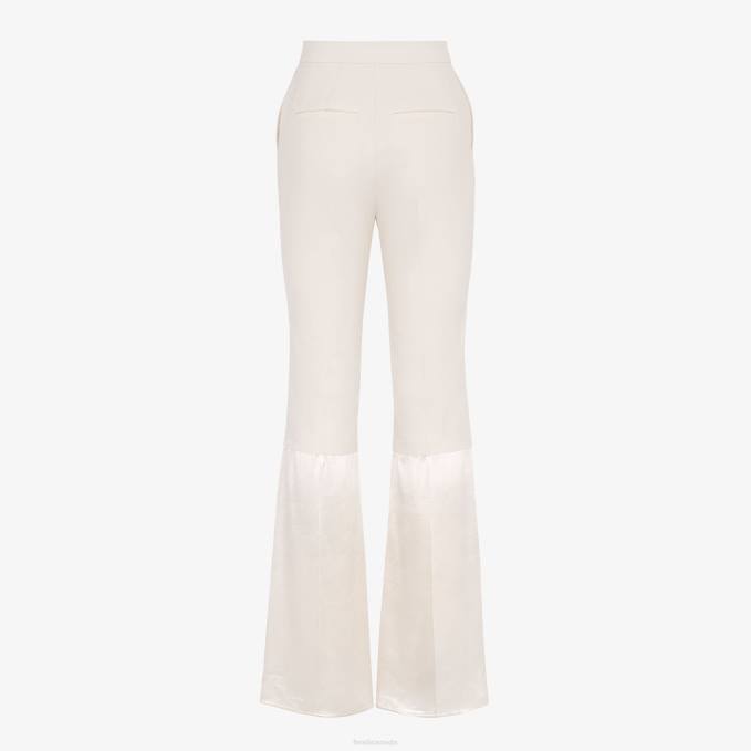 Women Gabardine Pants Beige Fendi Apparel 6RHH1083