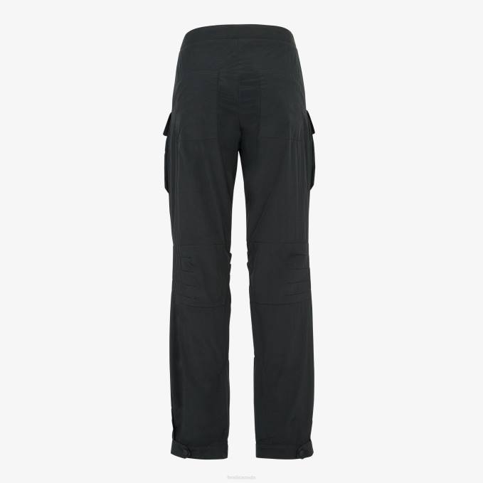Women Nylon Pants Black Fendi Apparel 6RHH1096