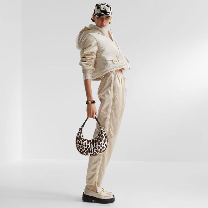 Women Nylon Pants White Fendi Apparel 6RHH1152